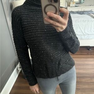 Madewell Women's Black Ribbed Sweater